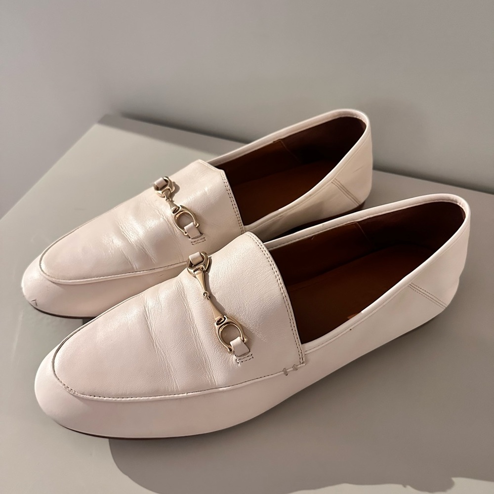 White leather loafers size 9.5 - Picture 7 of 8